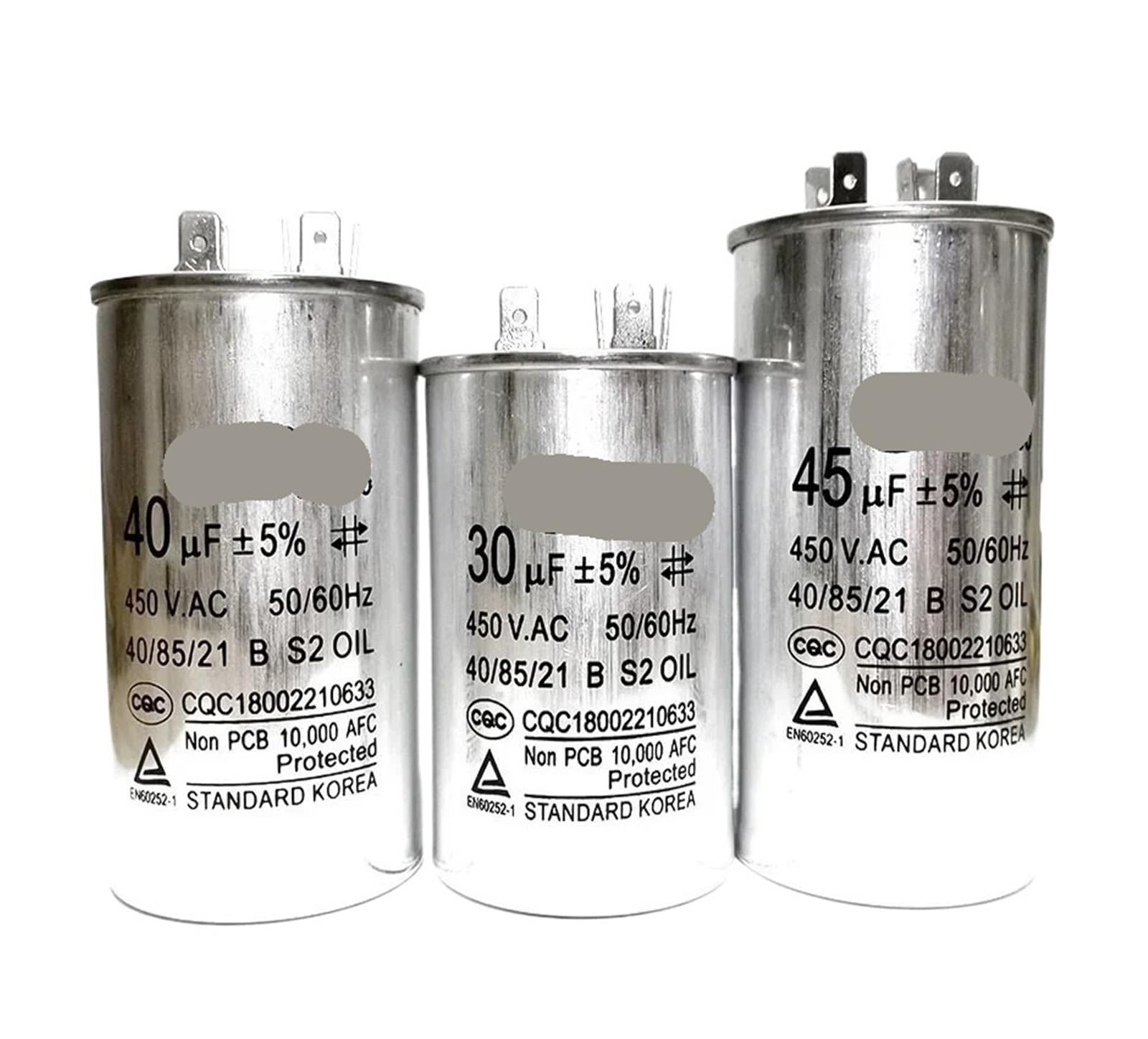 LEOTNNDQ 5UF 6UF 8UF 10UF 12UF 14UF 15UF 16UF 18UF 20UF 25UF 30UF CBB65 Capacitor 450VAC(12UF450VAC CBB65)