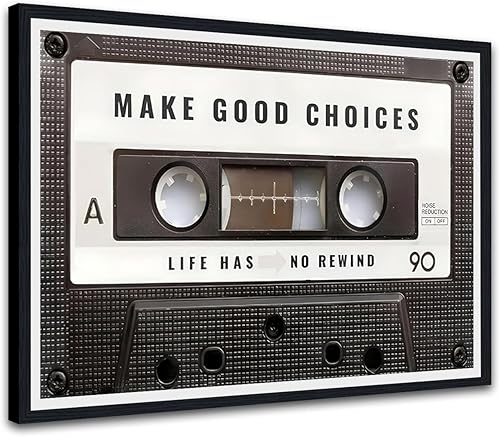 Miniatura 69 de Novatique Arte de pared inspirador retro, cinta de cassette, arte de pared, citas inspiradoras, ilustraciones para adolescentes, citas positivas,