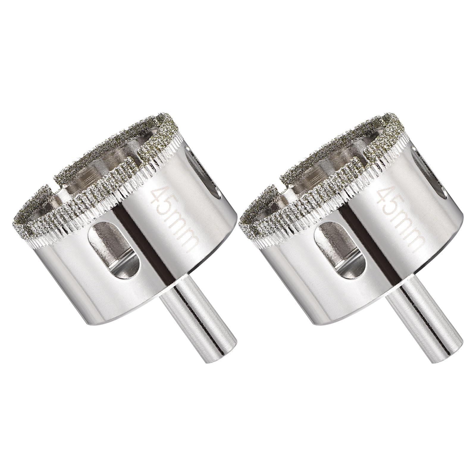 DTGN Diamond Hole Saw 1-3/4" 45mm for Glass Tile Ceramic Marble 2pcs