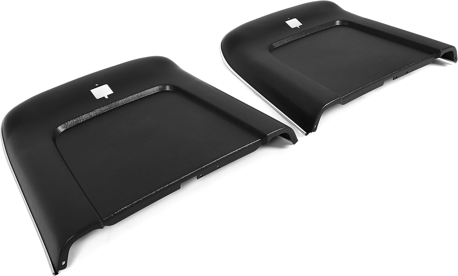 HECASA Bucket Seat Backs Compatible with 1969-1972 Chevrolet Pontiac Oldsmobile Buick 2PCS PP Plastic Black