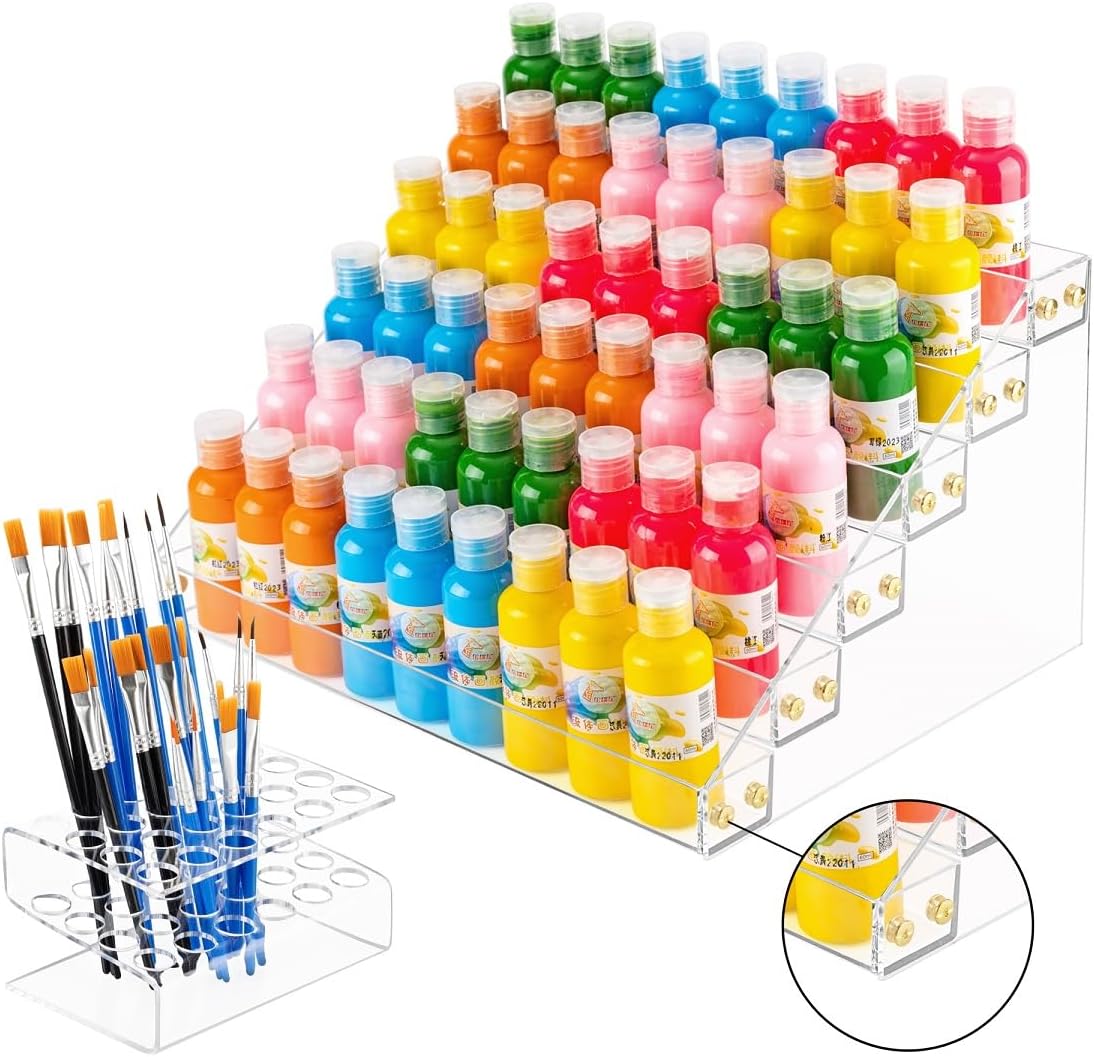 ESCULTORA 6Layers Acrylic Paint Organizer, Craft 24 Slot