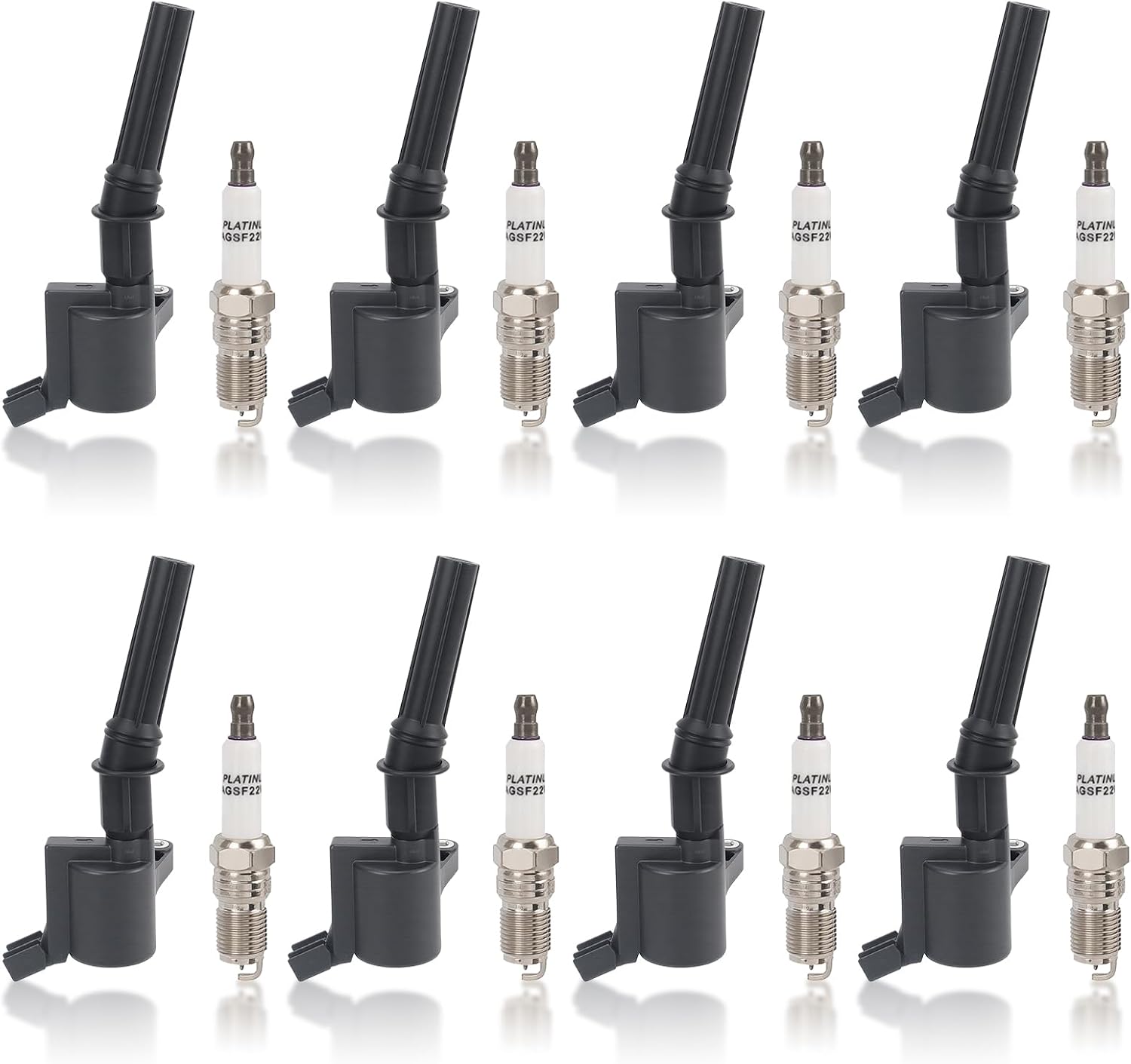 AUTOKAY Ignition Coil Pack, Set of 8 Ignition Coil Pack and Iridium Spark Plug for Ford F-150 4.6L DG508 SP479