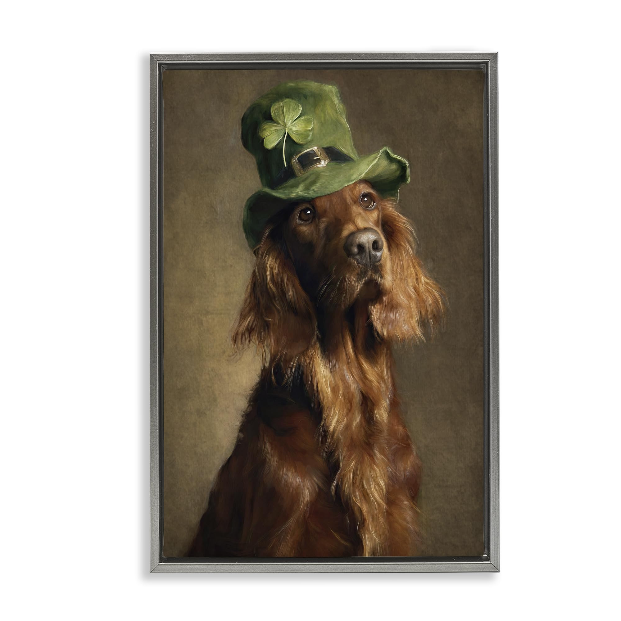 'The Irish Setter Portrait'| Floating Frame Canvas Art