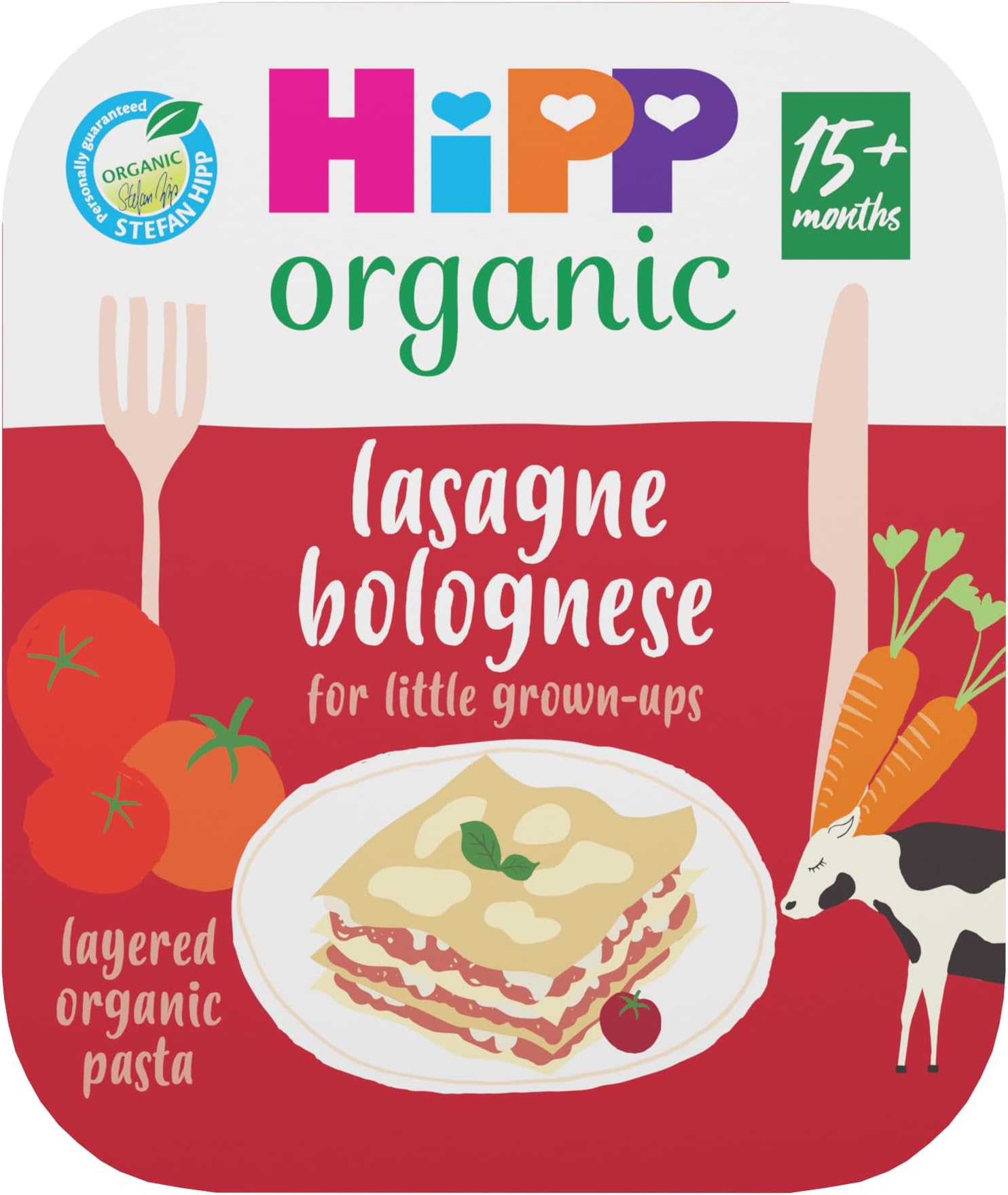 HiPP Organic Lasagne Bolognese for Little Grown ups Tray Meal 15+ Months 250g