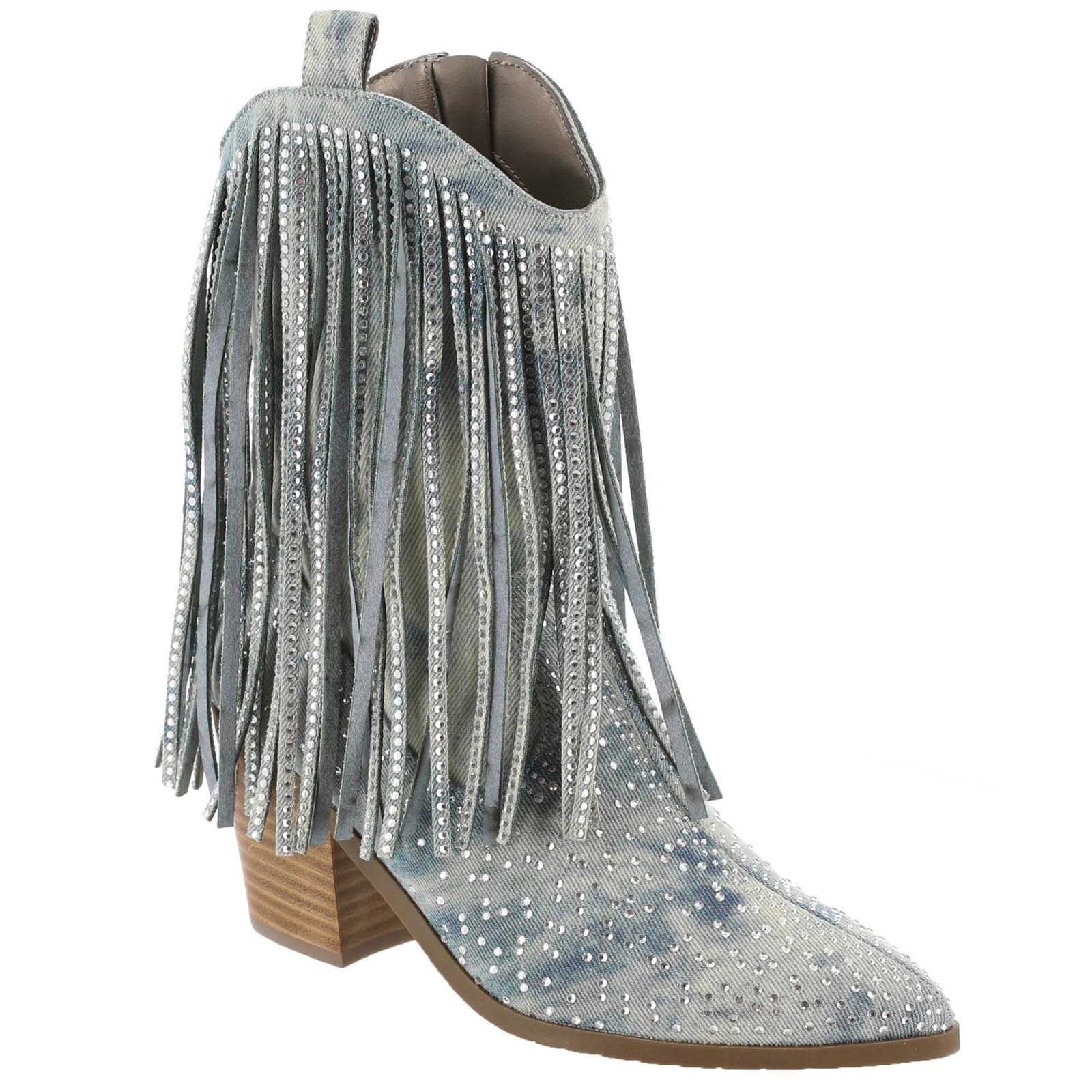 Masseys Women's Dolly Embellished Fringe Western Boot