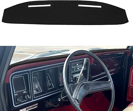 Dash Cover Mat Fit for Ford F100 F150 F250 F350 Bronco Black F129 | Fcovergurus Custom Dashboard Cover Pad Carpet Protector
