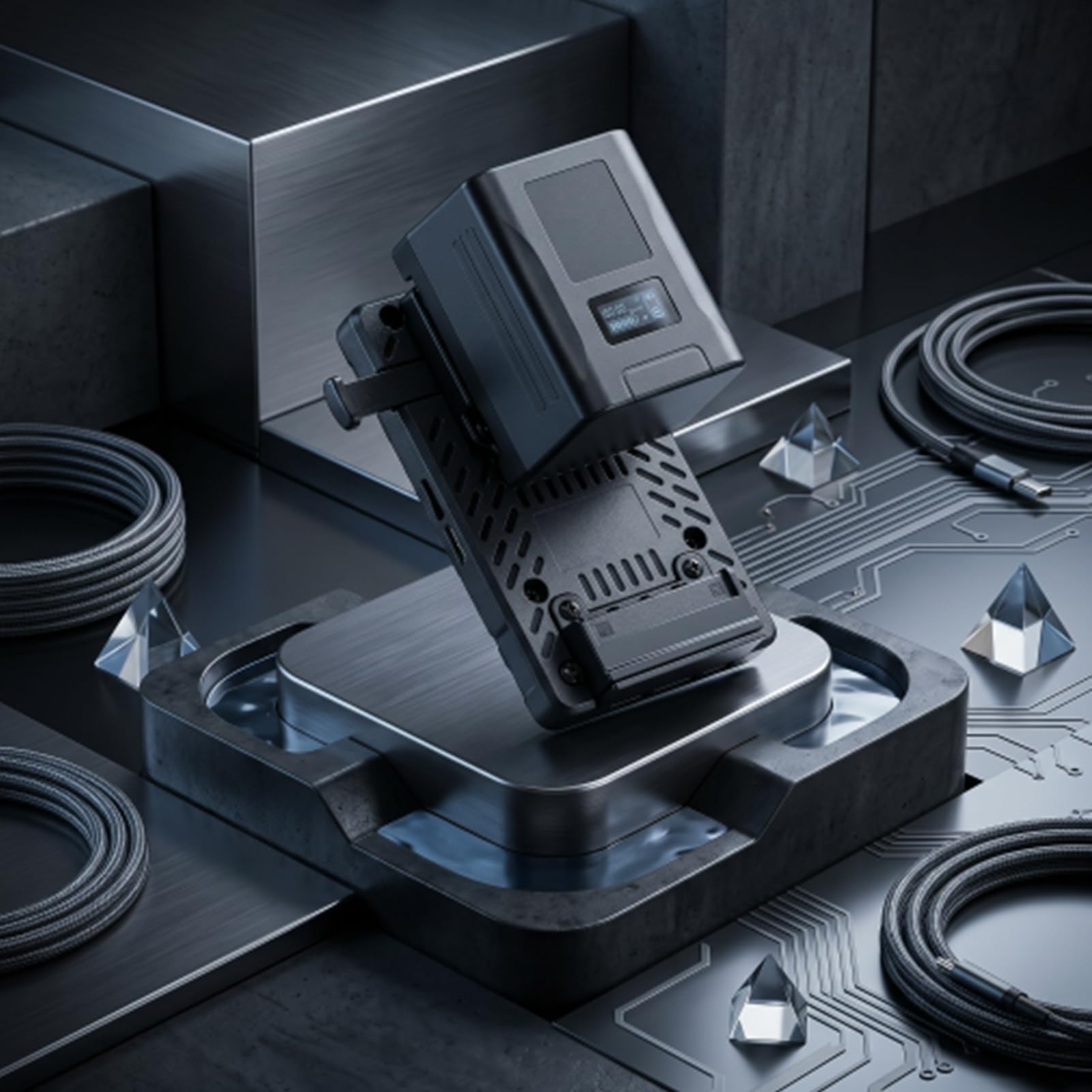 Sxhlseller Placa Adaptadora de Batería de Montaje en V para Conversión de Batería Ficticia Totalmente Decodificada BP U30, Adaptador de Corriente de Placa de Universal con Protección de Chip