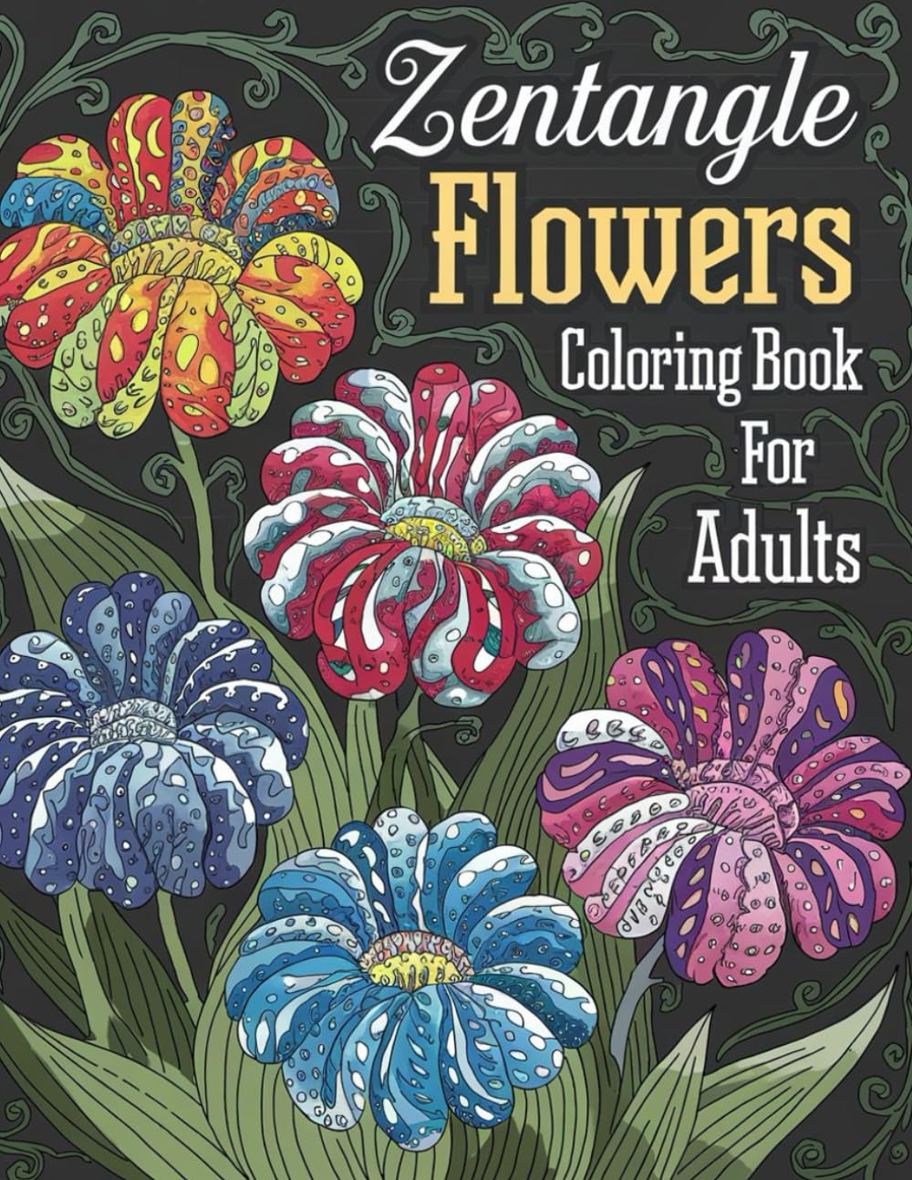Zentangle Flowers Coloring Book Vol. 2