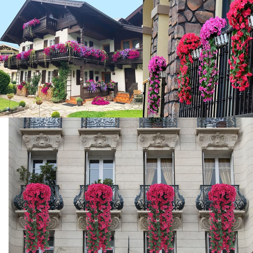 sztuczny, kwiaty wisteria, jedwabne kwiaty, glicynia, dekoracja, fioletowe, wiszące, na wesele, balkon, do ogrodu, na imprezę, różowe
