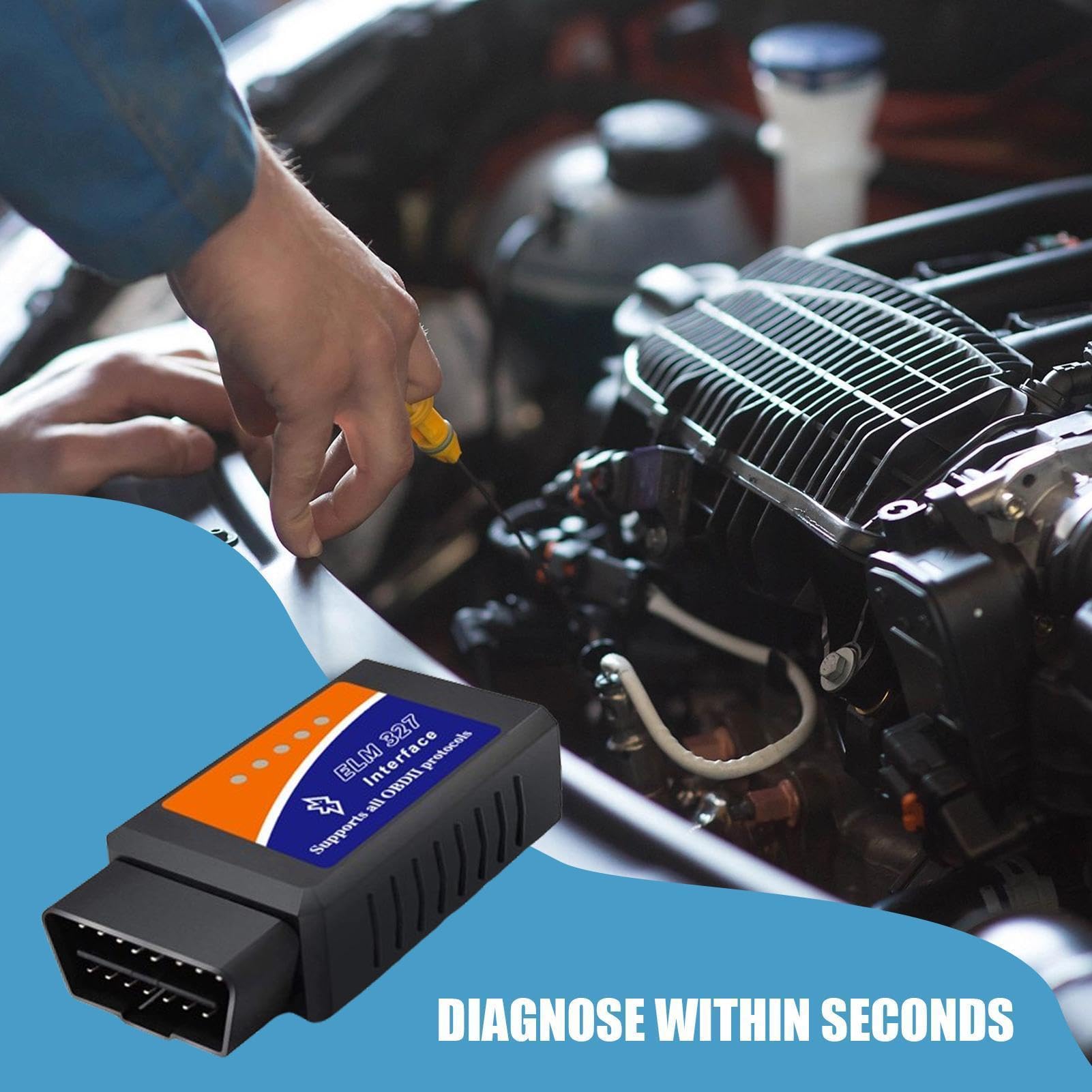 Herramienta profesional de diagnóstico de coche de 12 V, lector de código automotriz, herramienta de escaneo de luz de motor de alta precisión para reparación de vehículos, escáner automático