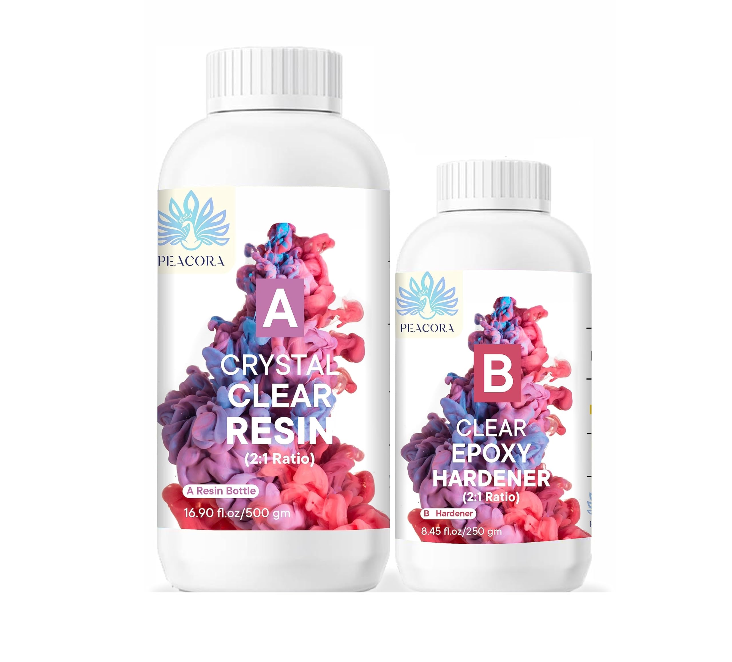 PEACORA Art Resin Hardener 2:1 750 Grams for professionals & beginners | Non-Toxic Art Resin |Crystal Clear (B0C7V1PQCL) Amazon Price History, Amazon Price Tracker