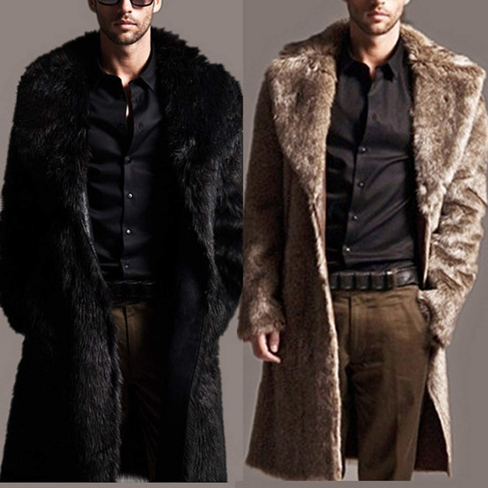 Giacca in pelliccia sintetica Cappotti lunghi aperti frontali Cappotto | Elegante cardigan spesso a pelo lungo soffice in peluche, giacca a vento ampia giacca a vento intelligente casual shell per