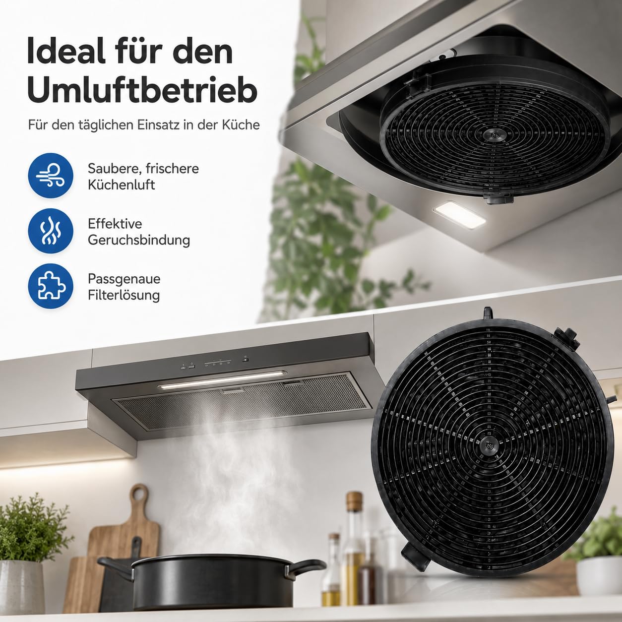 4er KF573 Aktivkohlefilter,Dunstabzugshaube Filter,Aktivkohlefilter Dunstabzugshaube,Kompatibel mit Bomann DU 7600, DU 7601, DU 7607, DU 7609, DU 7611