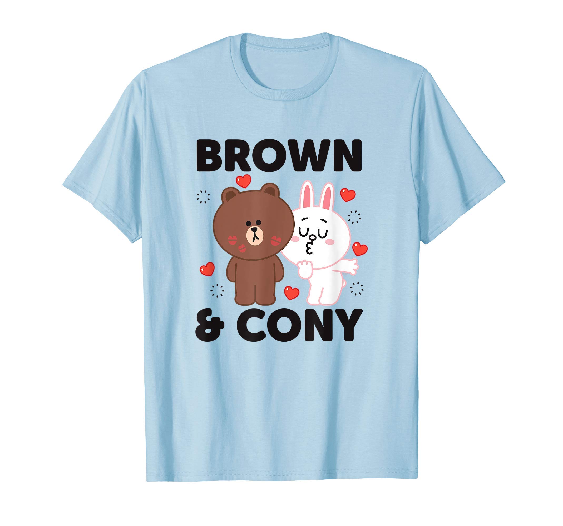 LINE FRIENDSBrown & Cony with Hearts T-Shirt