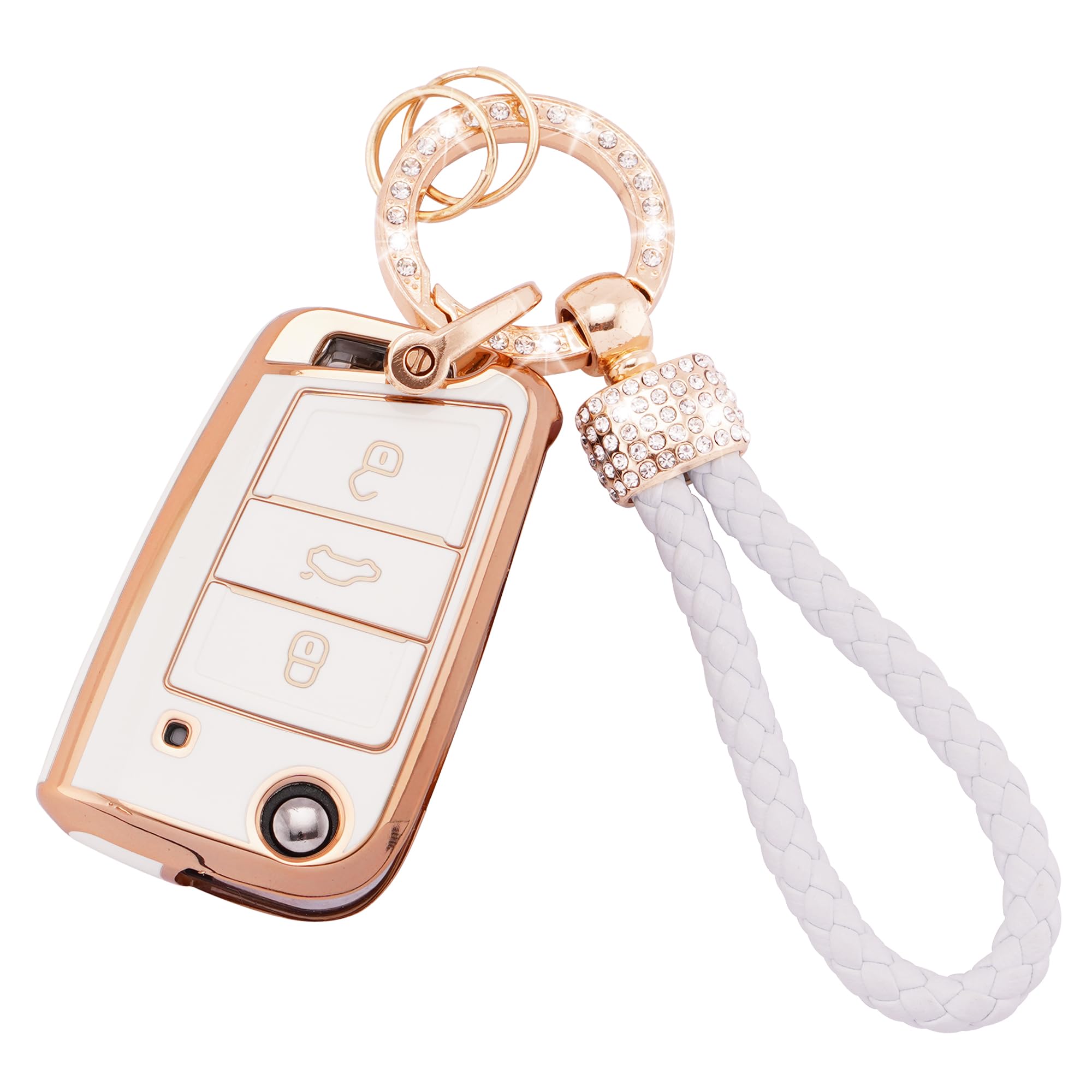 Car Key Fob Case Fit for Peugeot 107 207 307 307S 308 407 607 807 3008 5008 Citroen C2 C3 C4 C5 C6 C8 Xsara 2 Buttons Flip Folding Key Case Shell with Leather Keychain Lanyard (BP-Pgt-2F) — view 38
