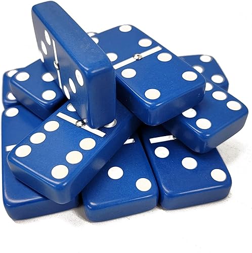 Miniatura 5 de Dominó doble seis Negro en Dovetail Jointed Caja de madera SheeshamJumbo Tournament tamaño WSpinners