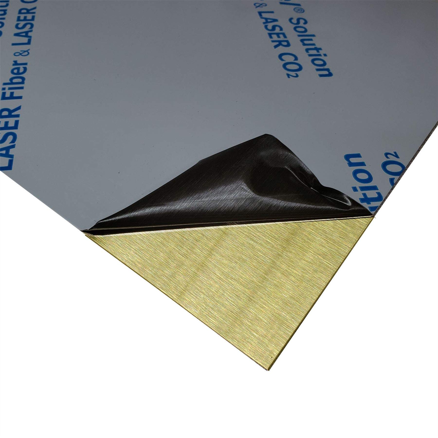 Online Metal Supply C260 Brass Sheet .050" x 10" x 12" (Brushed Finish)