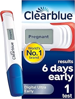 Clearblue Pregnancy Test, Digital Ultra Early Detection (10 mIU/ml), Results 6 Days Early, 99% Accurate Results, 1 Digital...