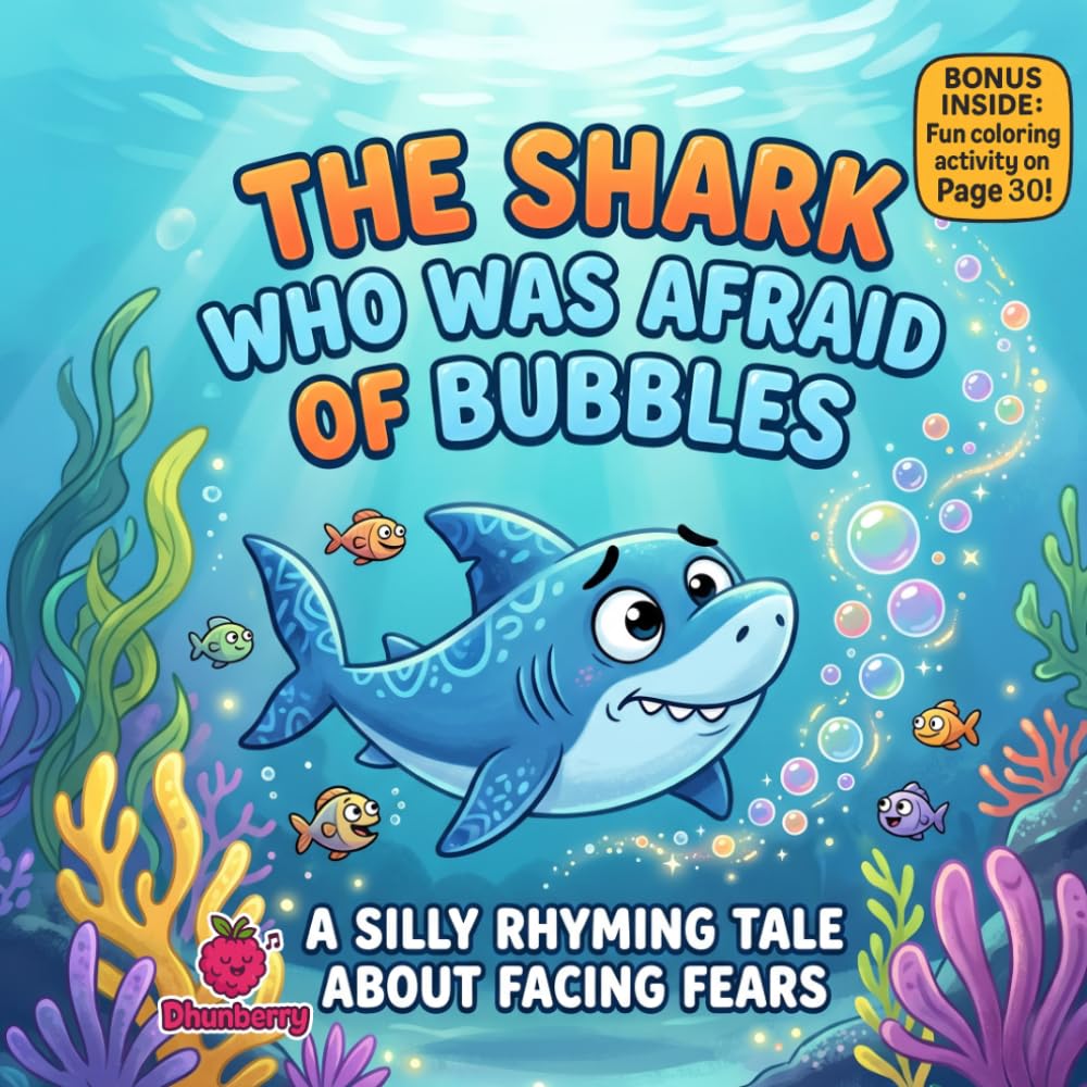 The Shark Who Was Afraid of Bubbles: A Silly Rhyming Picture Book About Facing Fears and Finding Courage
