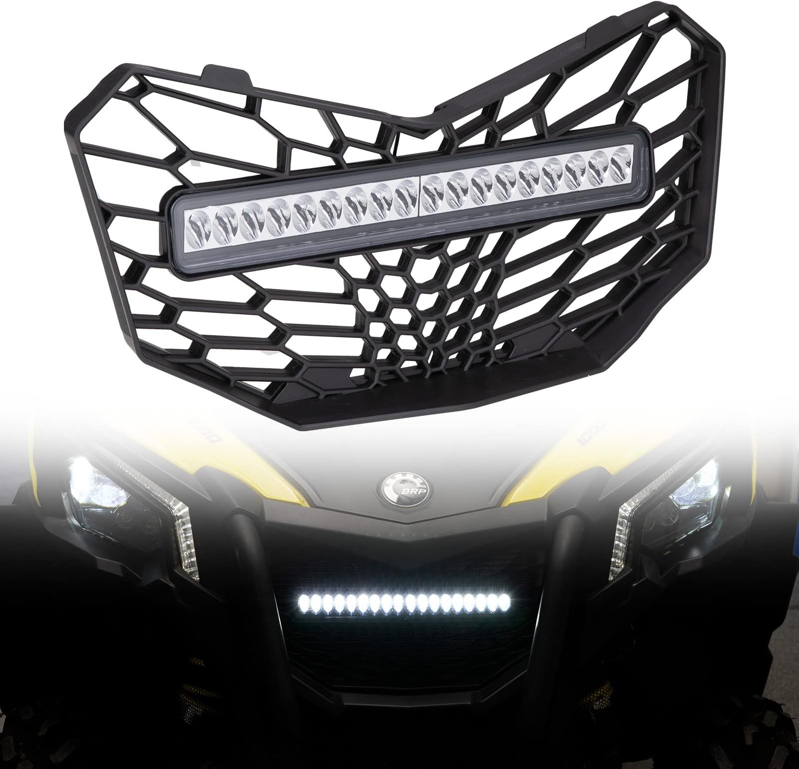 Front Mesh Grill With Light for Maverick Trail