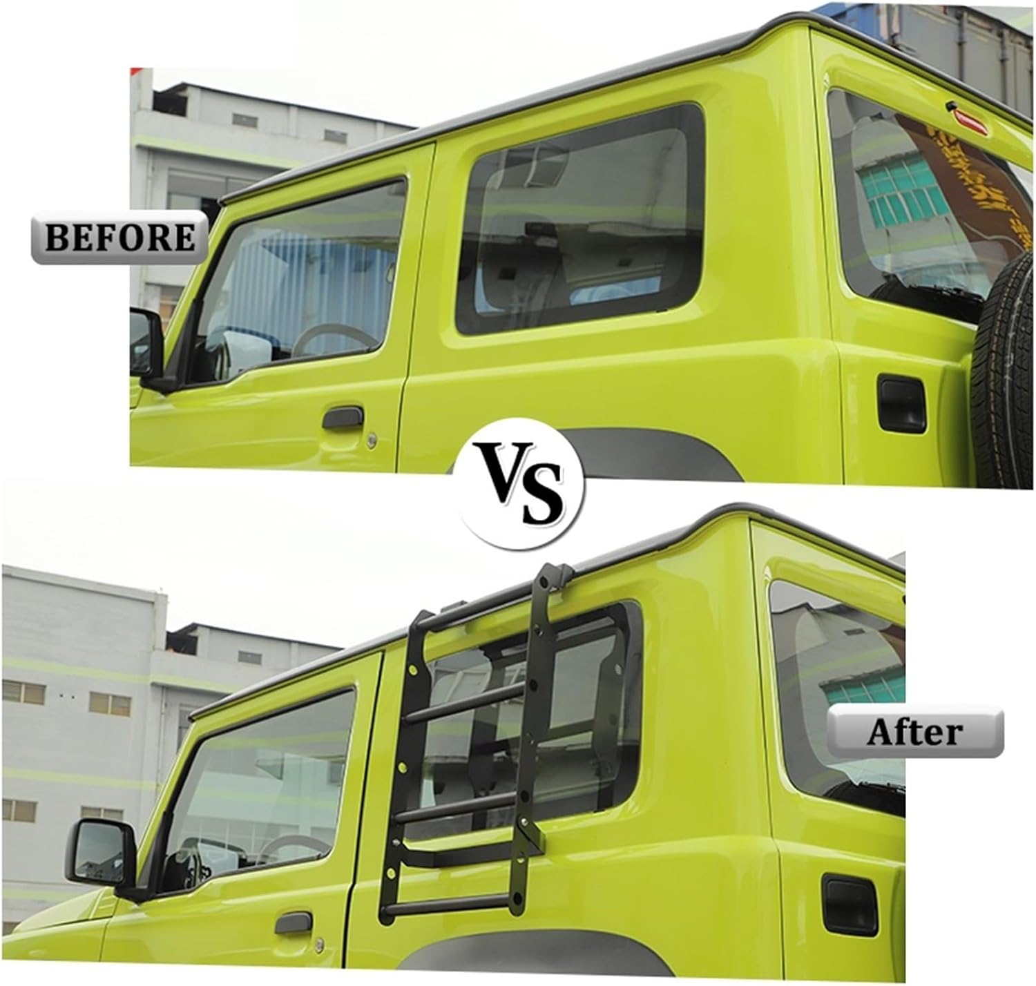 Rear Windows Climbing Ladder Protective Frame Compatible with Suzuki Jimny 2019-2024 Car Exterior Accessories