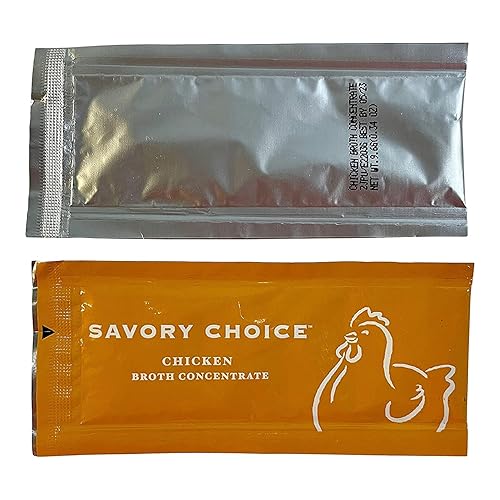 JMA Shop Savory Choice - Concentrado de caldo de pollo reducido en sodio de 360 mg, 16 paquetes (0.34 oz cada uno)