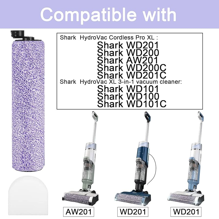 6 Filter Kit For Shark WD101 HydroVac XL 3-in-1 Vacuum, Fit