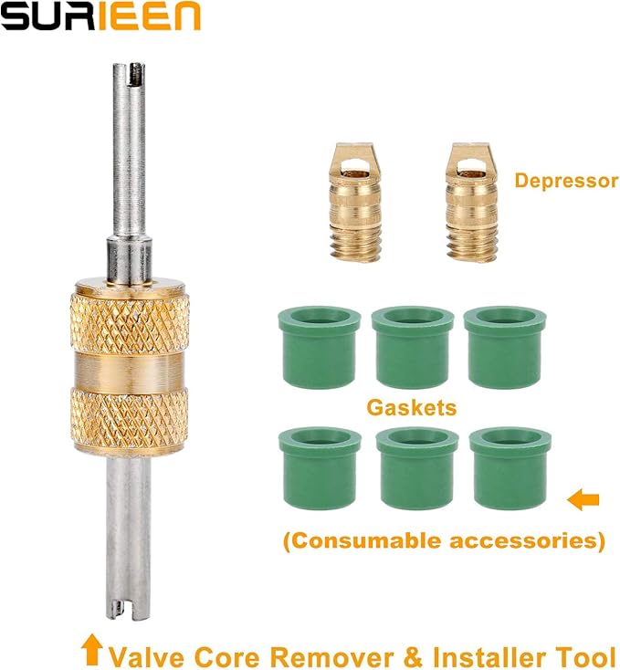 Mangueras de Carga de Refrigerante R410A, 72", 800-4000 PSI, 1/4" SAE miniatura 7