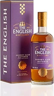 The English Sherry Cask Matured Single Malt Whisky, 46% ABV, 70cl, Gift Box