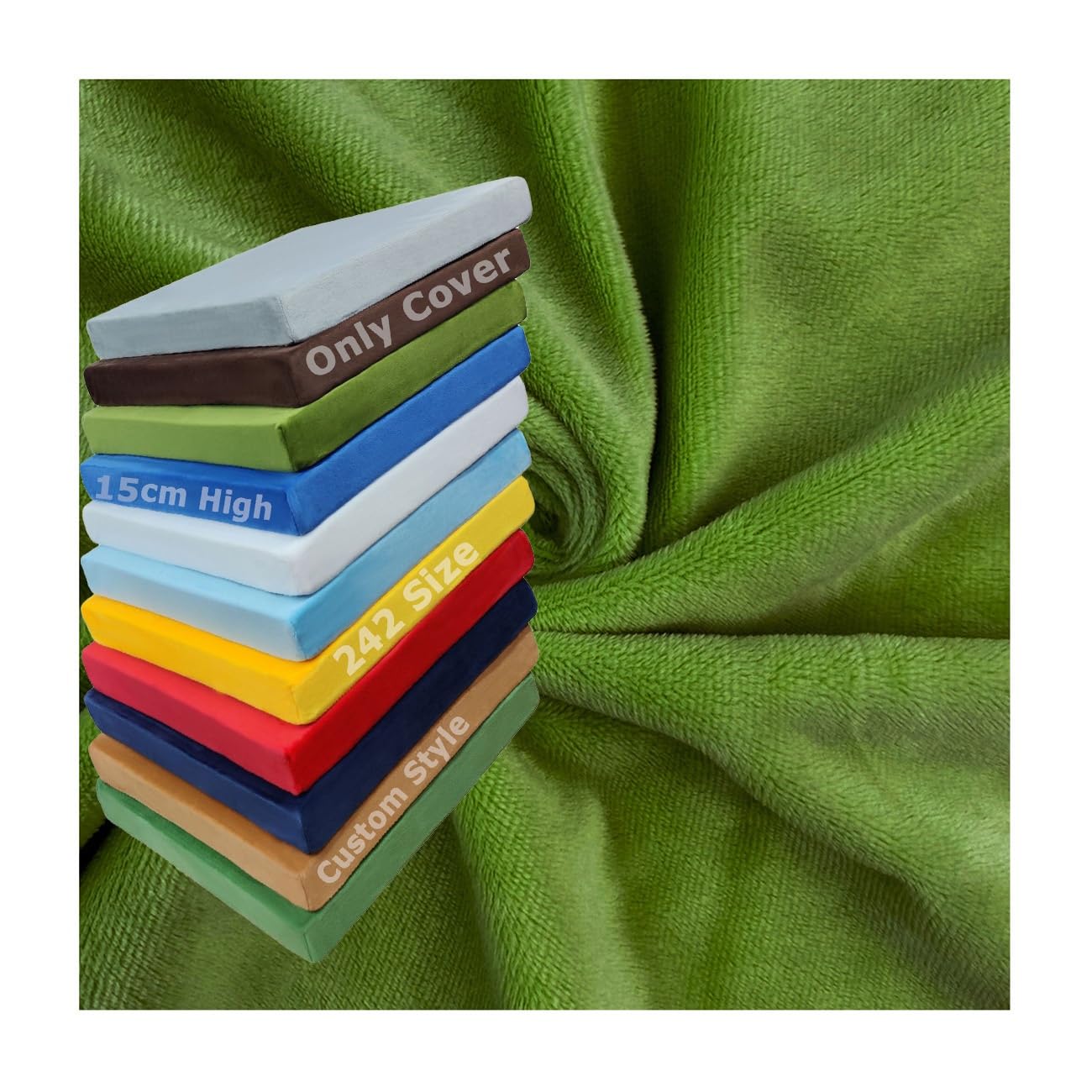 Housses coussins intérieur cuisine pour matelas tatami cosy et moelleux en peluche