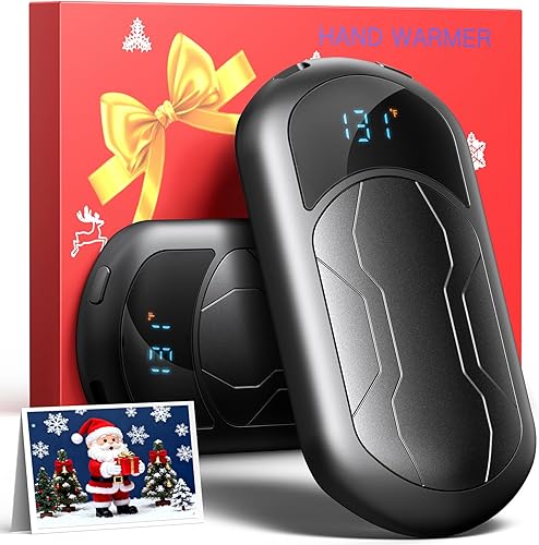 Miniatura 10 de Electric Hand Warmers Rechargeable 2 Pack with 3 Heating Mode,Portable Hand Heater,Smart Chips,USB Quick Charge, Winter Gifts for Christmas,