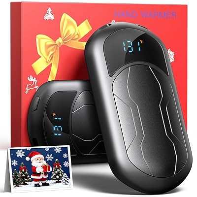 Electric Hand Warmers Rechargeable 2 Pack with 3 Heating Mode,Portable Hand Heater,Smart Chips,USB Quick Charge, Winter Gifts for Christmas, Outdoor, Golf, Hunting, Camping