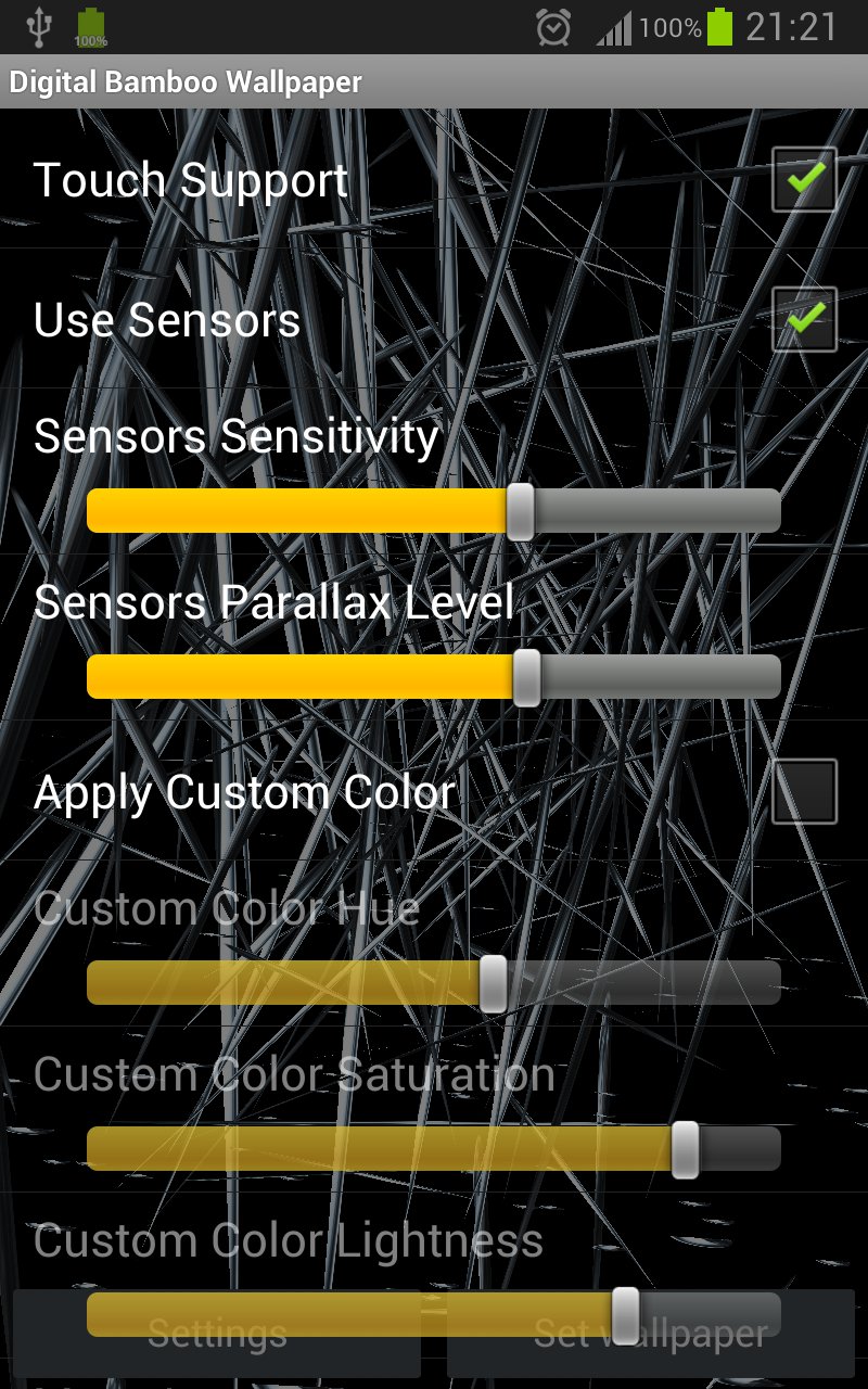Digital Bamboo Forest 3D Parallax Live Wallpaper - App on Amazon Appstore