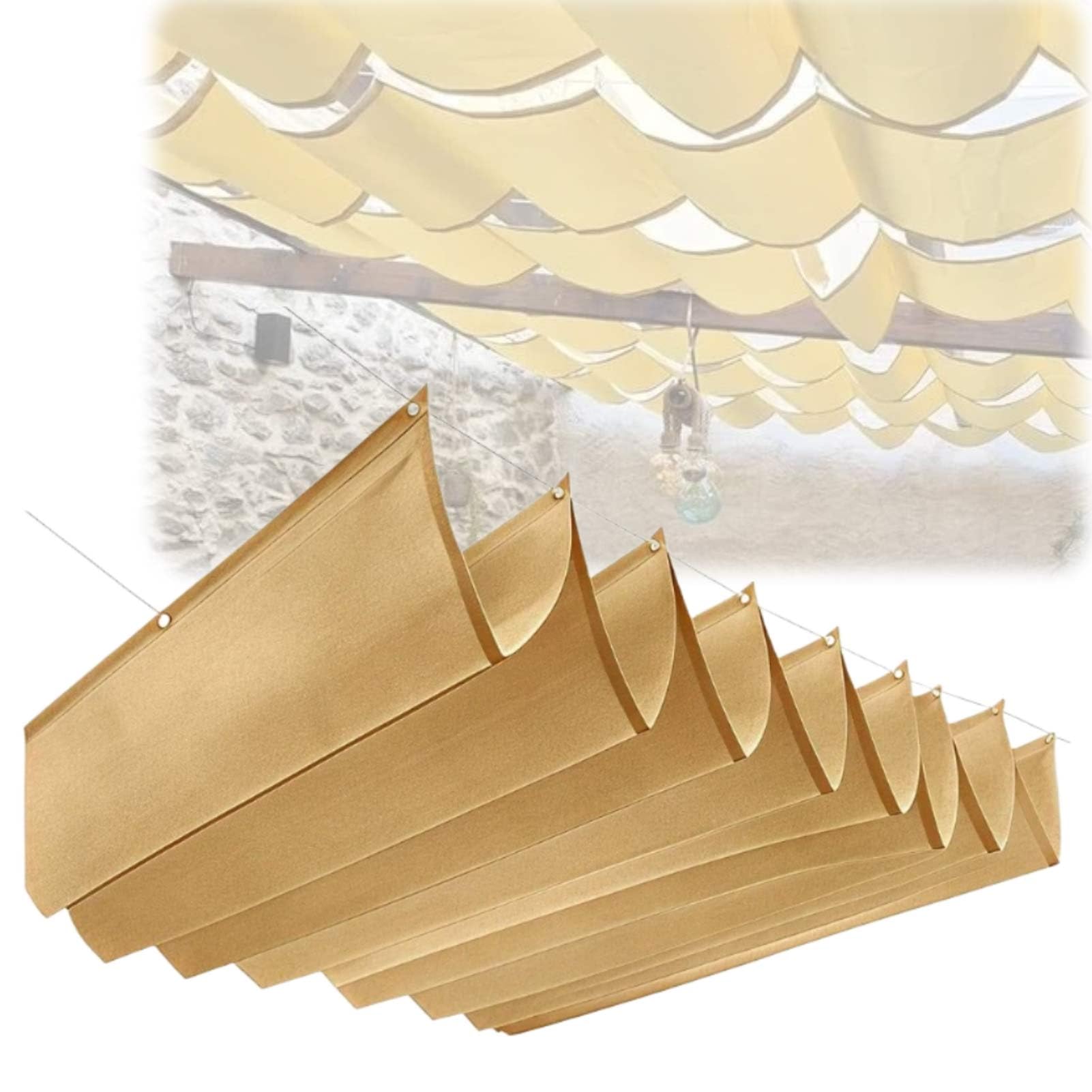 Toldo retráctil impermeable de poliéster de alta densidad 2x3m