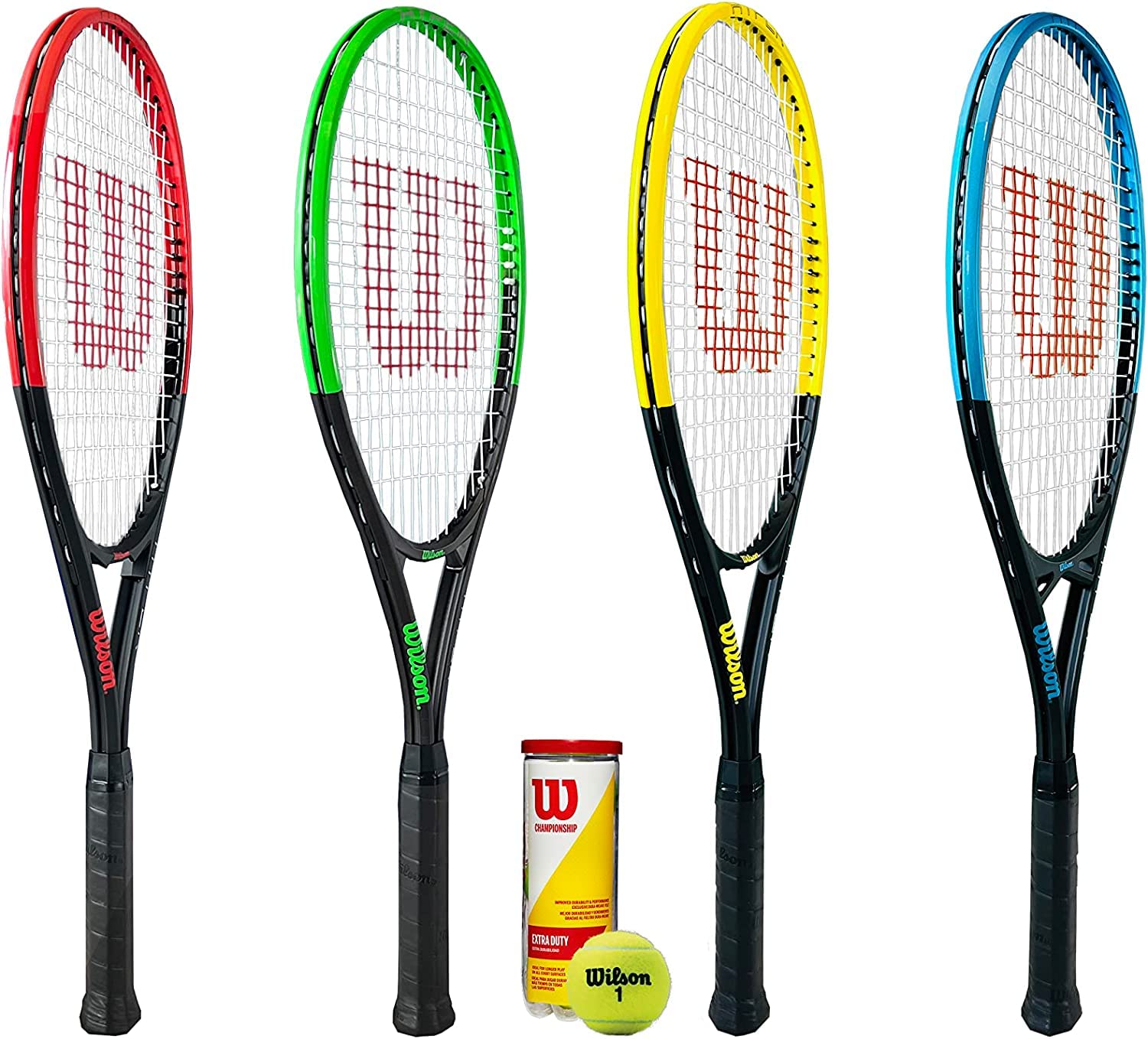 Wilson Hyper Tennis Racket Series includes 3 x Wilson Championship Tennis Balls (Various Racket Options) (Hyper Power)