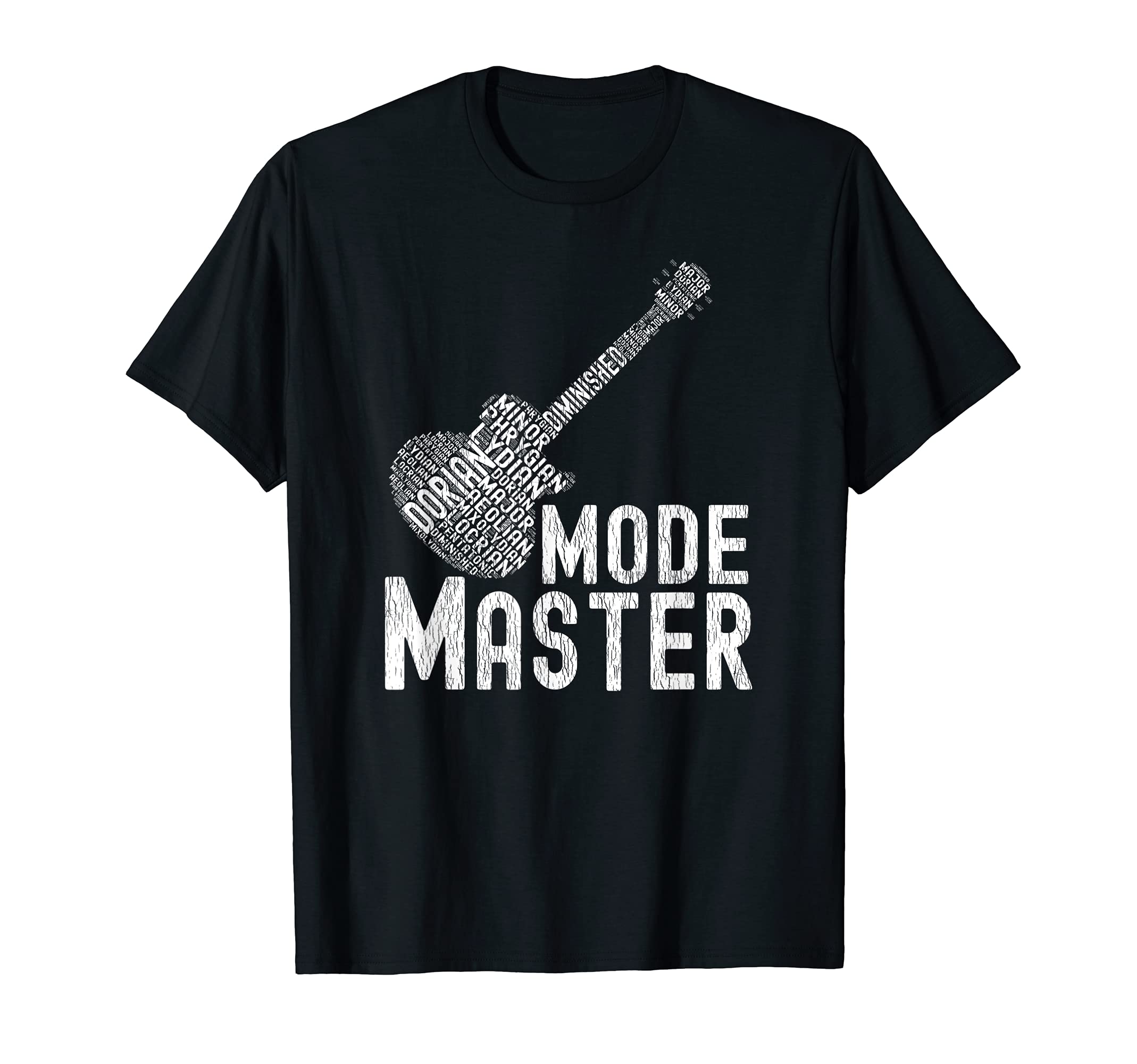 Guitar Player Mode Master Modes And Scales Guitar Masters T-Shirt, Black