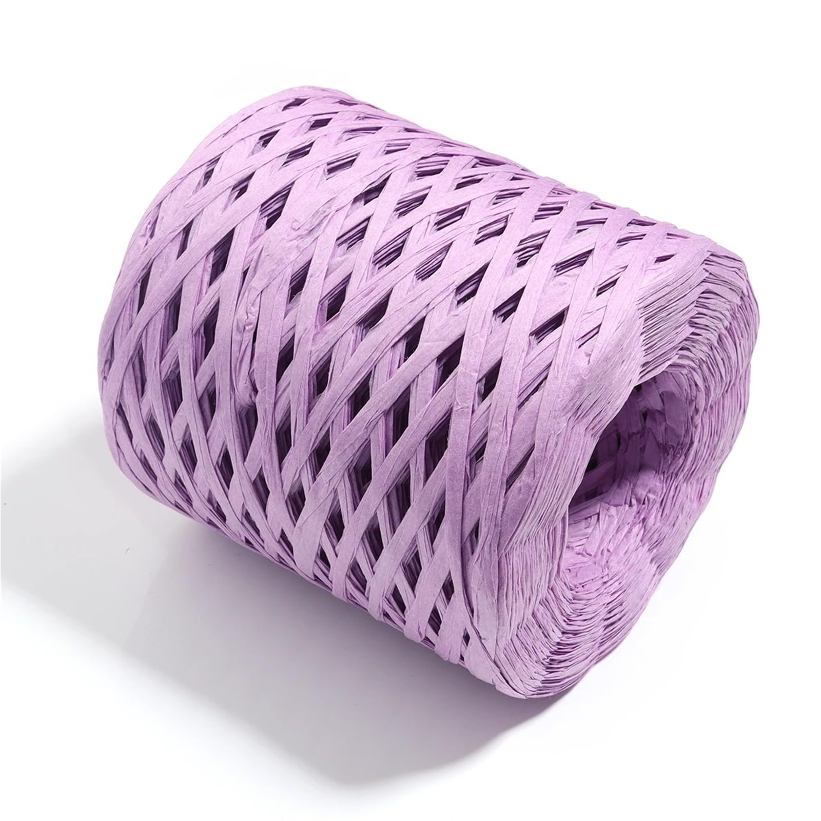 Wstążki z papieru rafii, Zestaw wstążek 6 200 metrów wielokolorowych do pakowania rękodzieła DIY(Purple)