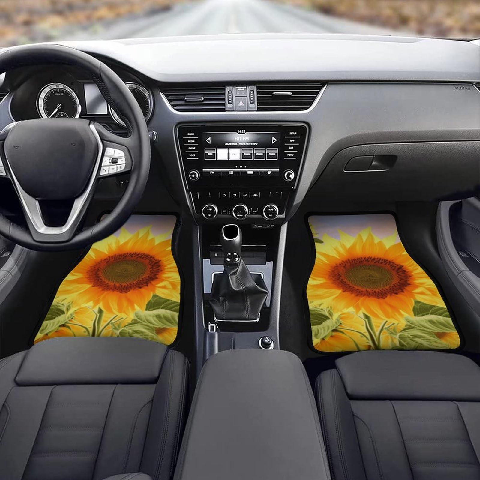 4 tappetini per auto, resistenti, antiscivolo, facili da pulire, adatti per la maggior parte delle auto, per tutte le stagioni, universali, adatti per SUV, berline e camion