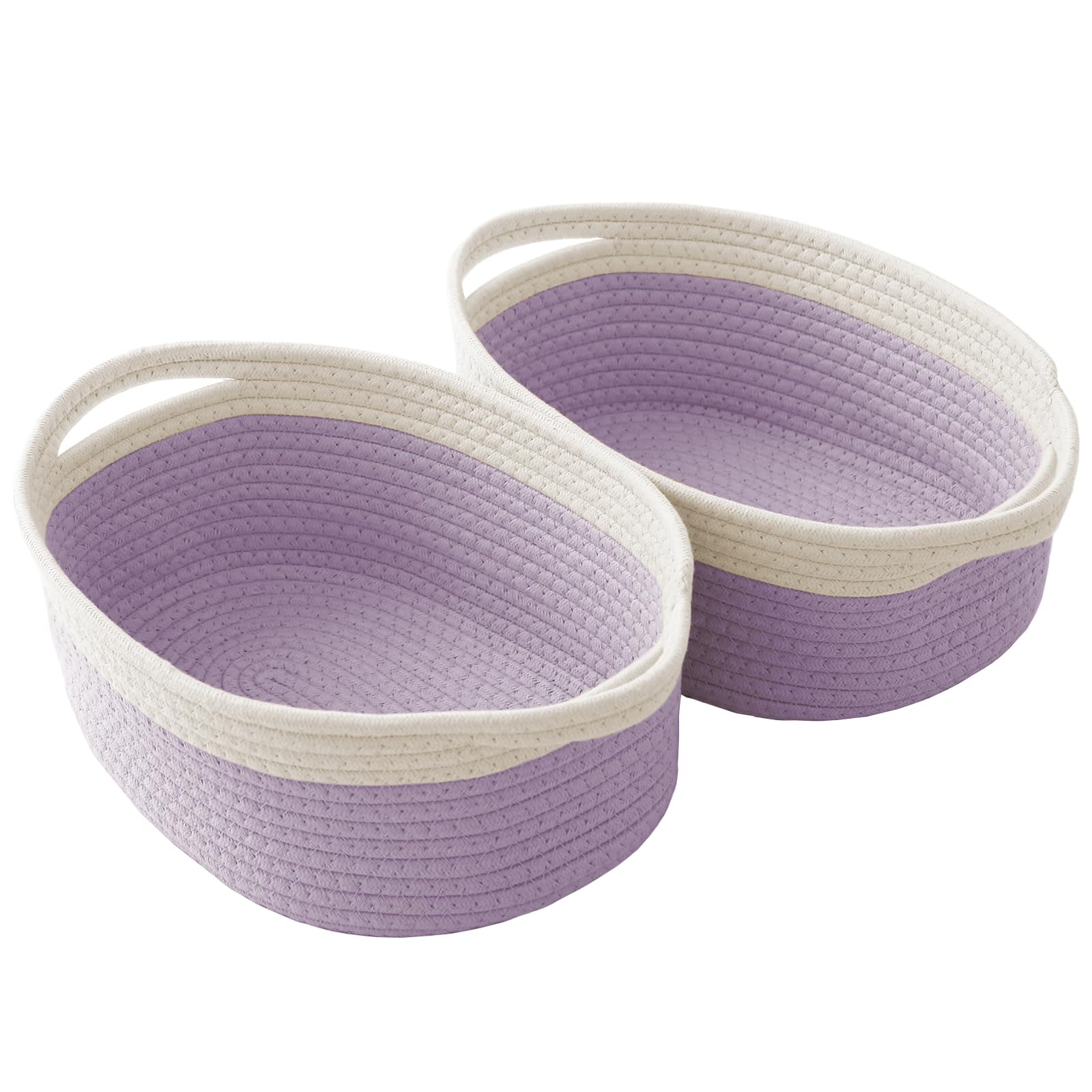 Small Woven Basket - White Gift Basket -19