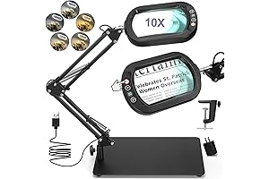 10X Illuminated Desk Magnifying Glass - Your Clarity Companion
