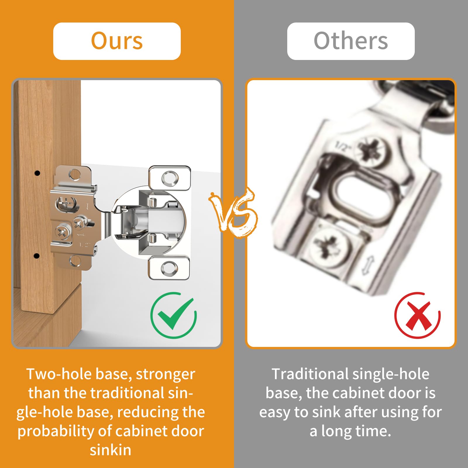 Chibery Soft Close Cabinet Hinges - 10 Pack -4