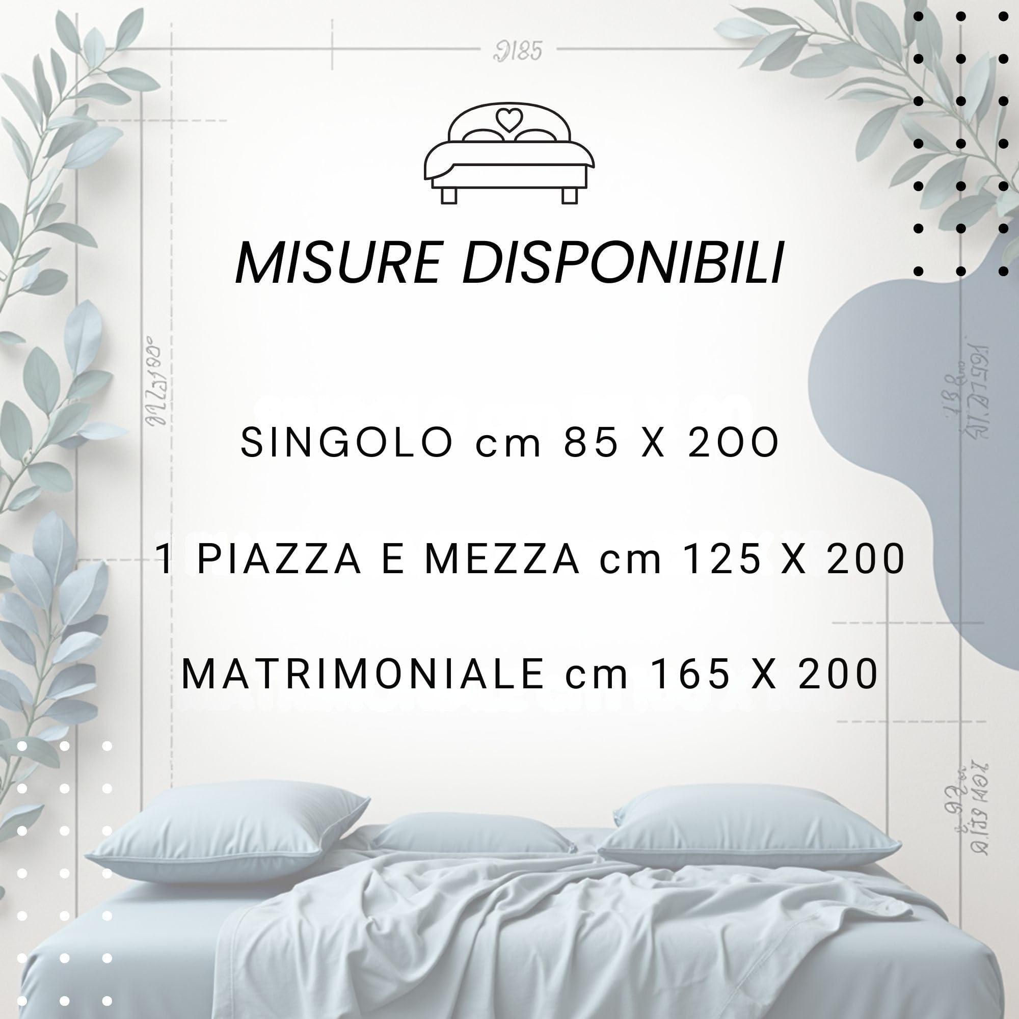Coprirete Trapuntato Matrimoniale 165x200 cm - Copri Doghe Imbottito Antiacaro - Protezione Letto con Fasce Angolari - Trapuntatura Zig Zag in Microfibra