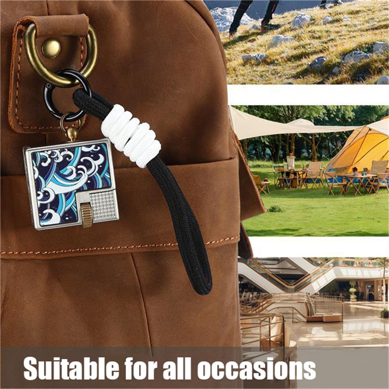 Briquet au kérosène avec allumage par poulie latérale, compact et réutilisable, parfait pour les cadeaux pour hommes, design flamme douce, idéal pour les collectionneurs et une utilisation en