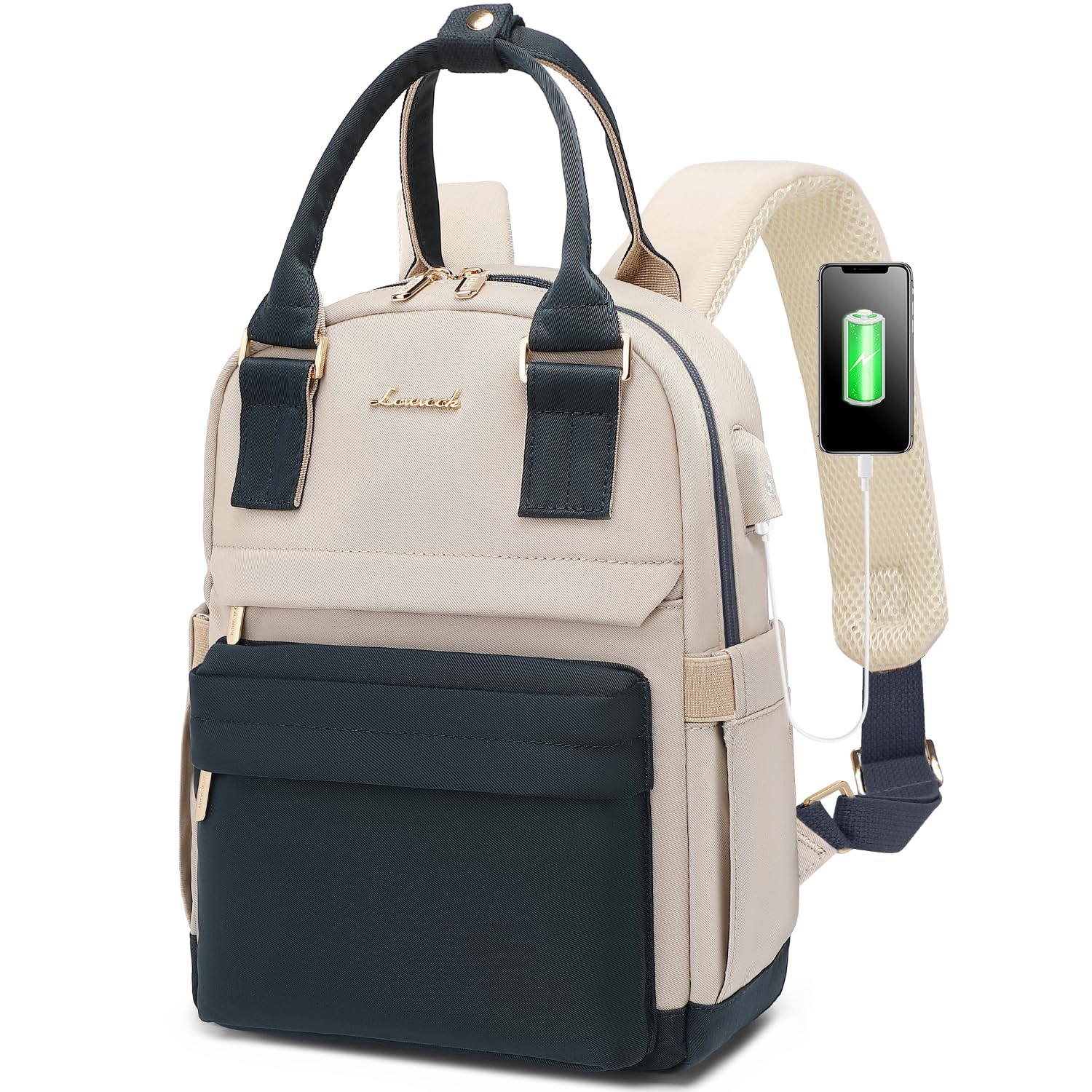 LOVEVOOK Mini Backpack for Women Stylish Waterproof Backpack Purse with USB Port, Cute Daypack for College Travel Party