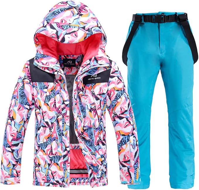 Amazon Co Jp スノーボードウェア 上下セット レディース スキーウェア 保温 撥水 防風 ストレッチ 耐久性 通気性 耐水圧5000mm おしゃれ 雪遊び 登山 アウトドア スノーウェア S 2xl ファッション