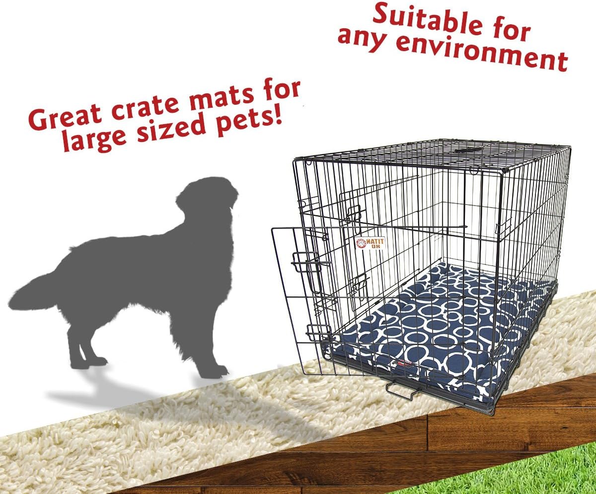 42" Fusion Navy Crate Dog Bed Mat By Majestic Pet Products