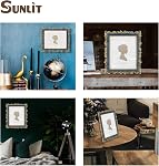 Sunlit Vintage Picture Frame 8x10 Inch, Luxury Antique Photo Frames with Glass Front, Photo Display, Tabletop Wall Hanging, Gift Ideas, Gold and Blue
