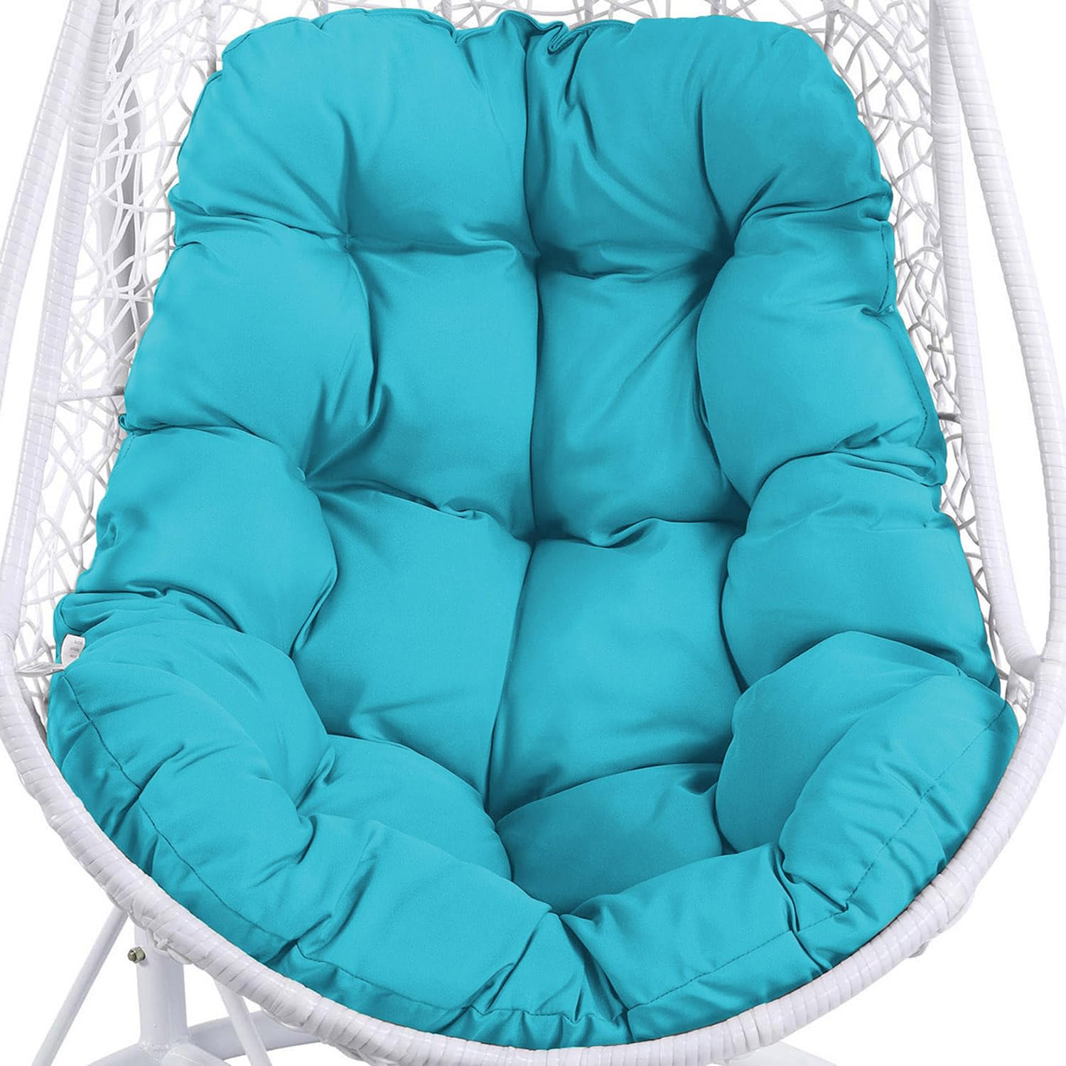 Coussin de chaise suspendue pour porche et balcon, grand confort bleu