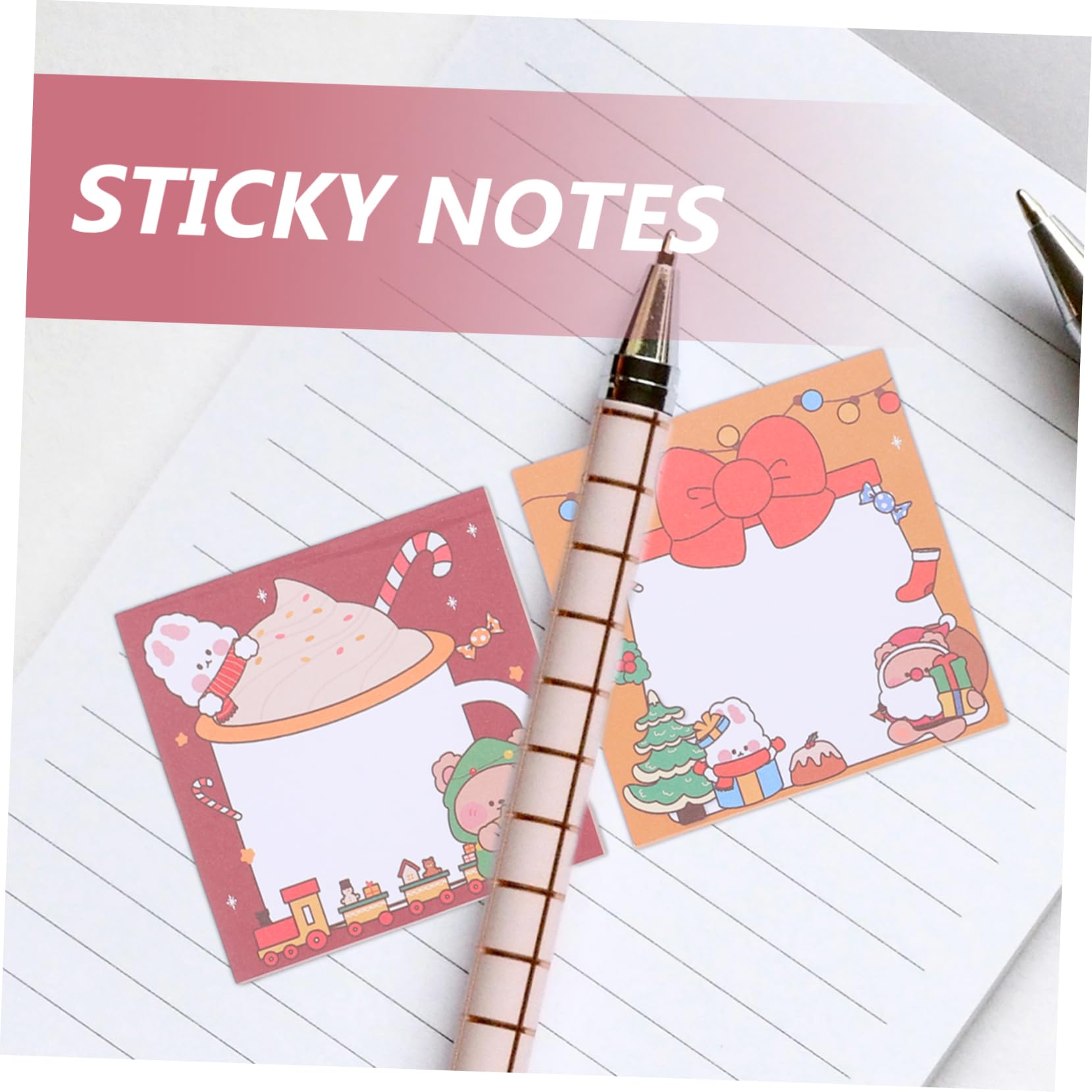 3sets Weihnachten Pad Zerreißbar Memo Notizen Weihnachten Dekoriert Post Memo Büro Heimgebrauch 12 Stücke * 3