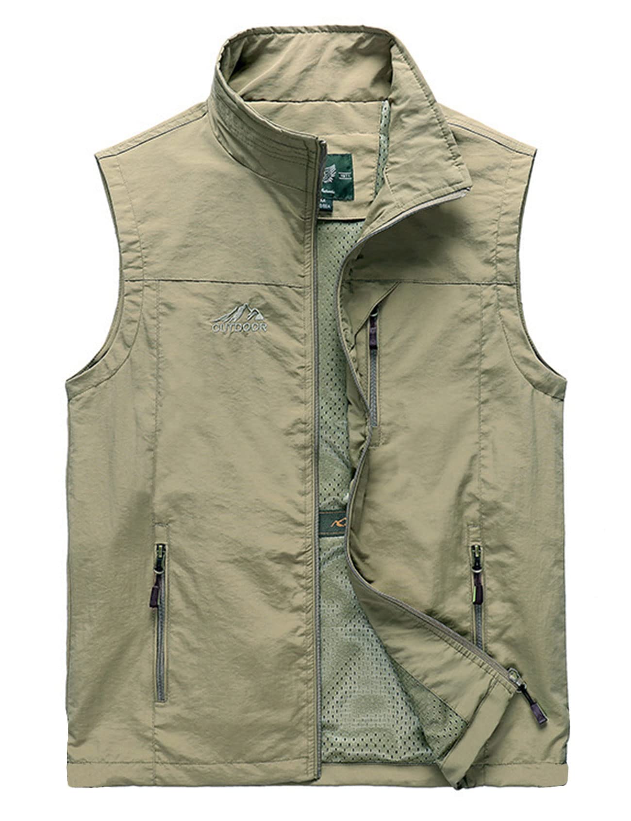 GihuoMen's Golf Lightweight Photo Vest Fishing Travel Safari Vest